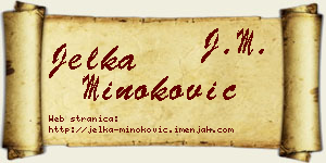 Jelka Minoković vizit kartica
